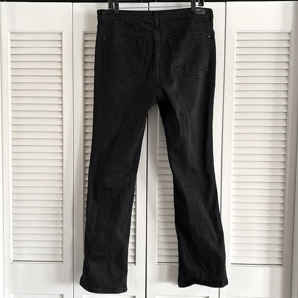 Seven 7 Black Bombshell High-Rise Boot Cut Jeans  Women’s Black Stretch Size 12 - Picture 3 of 12